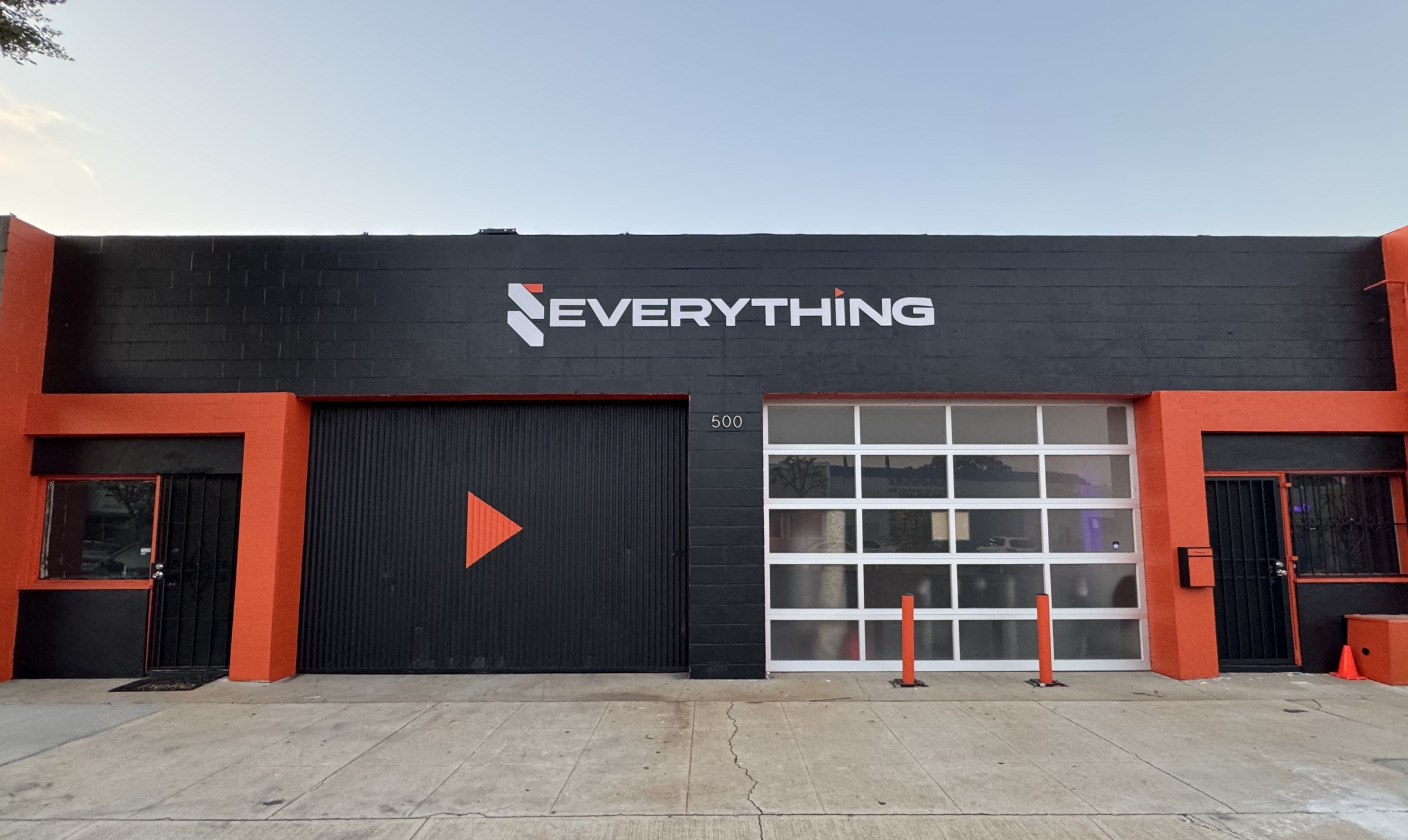 everything — the black and orange studio front on victory blvd, burbank