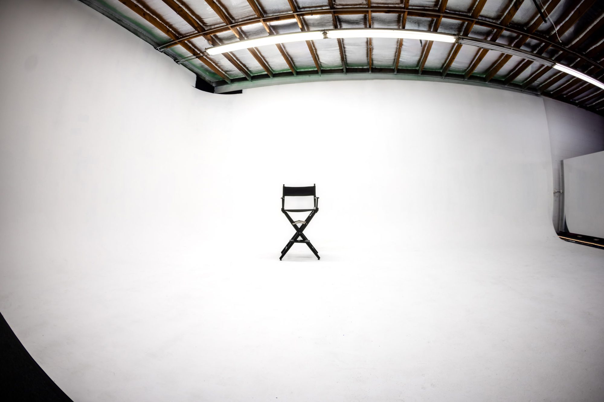 media room — 20 by 30 foot cyc wall